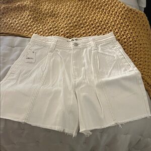 Free People Flare Denim Shorts